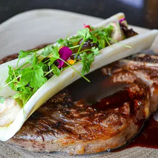 a piece of steak on a plate