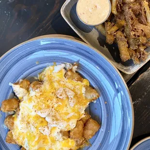 MD Crab Tots* &amp; Pickle Fries (IG: @eatsbykatiemei)