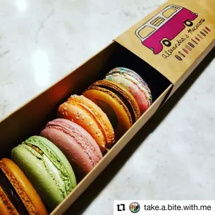 12 pack macarons for $28 - IG: take.a.bite.with.me