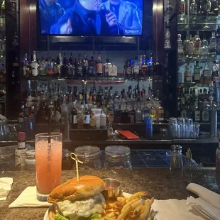 Florador and truffle mushroom burger