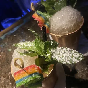 A mint julep...with a hint of color. Happy Pride