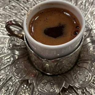 Turkish coffee was amazing