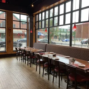 a view of the dining room