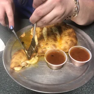 Cheese Stromboli add Pepperoni