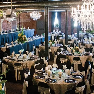 The Findlay Room, an elegant venue space available to rent for all occasions from wedding receptions to holiday parties.