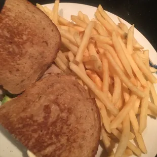 Club sandwich &amp; french fries that taste like McDonald's