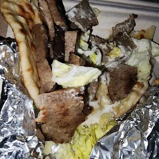 Gyros * I dug in before I got a chance a take a pic*