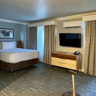 View of bed area