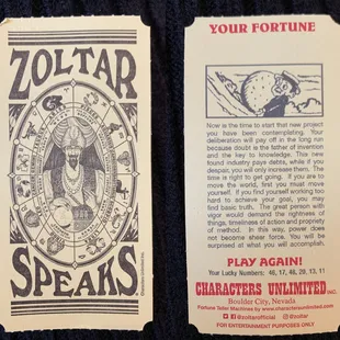 Zoltar's excretions