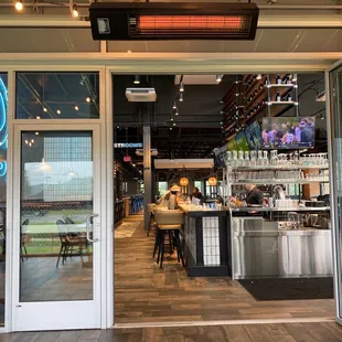 Bar area from the balcony