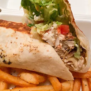 Chicken Greek Wrap