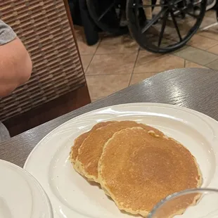Pancakes in place of hash browns is always a win!