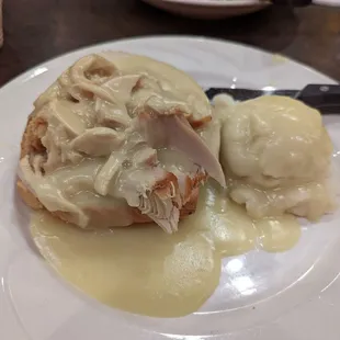 Hot Open Faced Turkey Sandwich