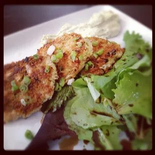 Crab Cakes and Salad
