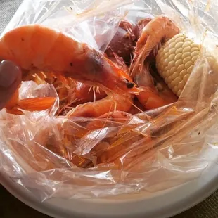 Shrimp boil chef Alex prepared was amazing!