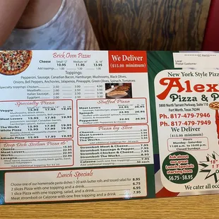 Menu as of 06/30/2022