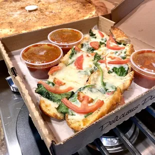 Elissa's cheesy garlic bread.  Amazing taste!