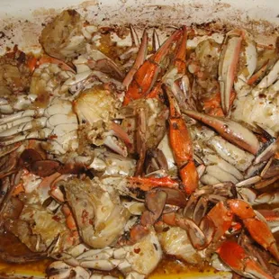 Sauteed Garlic Crabs