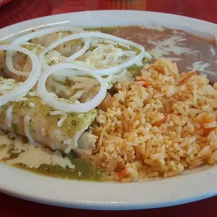 Enchiladas Verde (chicken)