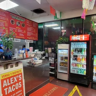the inside of the restaurant