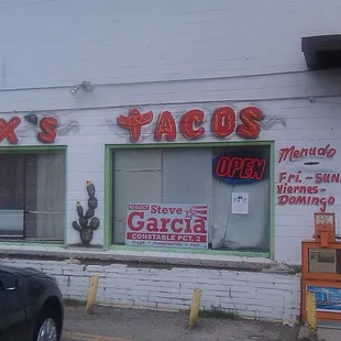 the outside of the building