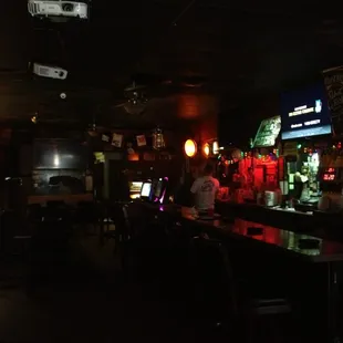 This is what Alex&apos;s looks like inside in the middle of a sunny Memphis afternoon. Cold beer and shade!