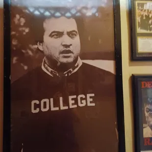 Just 1 of the very many photos on the wall