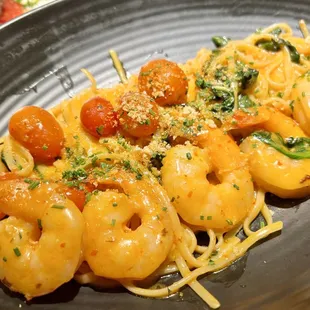 Linguine and Shrimp