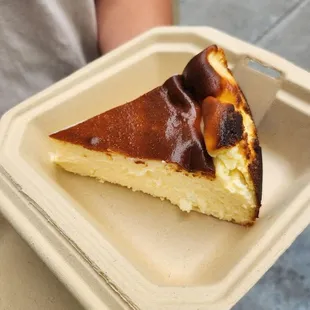 Basque Cheesecake Slice