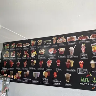 Menu bright and self explanatory.