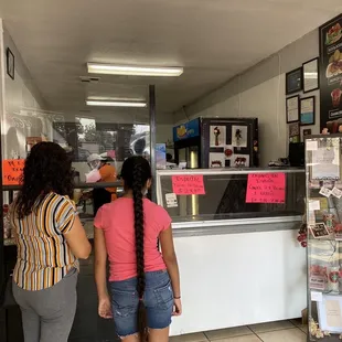Short line at the counter