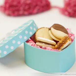 a box of cookies and pretzels