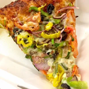 This was my work lunch every day bc of my first trimester cravings; alternated between veggie and combo. Always fresh.