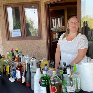 Bartender service can be included.