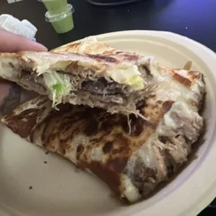 Carnitas Quesadilla, yum!