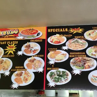 Menudo ($6.99+tax) every Sat &amp; Sun with order of tortillas or chips everyday specials come with 16oz drink