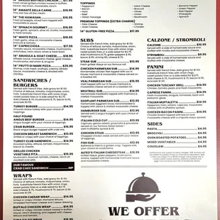 menu - back