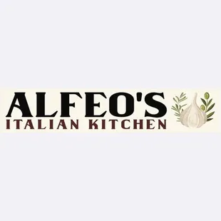 the logo for alfeo's italian kitchen