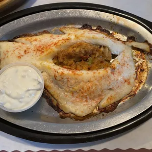 a plate of food on a table