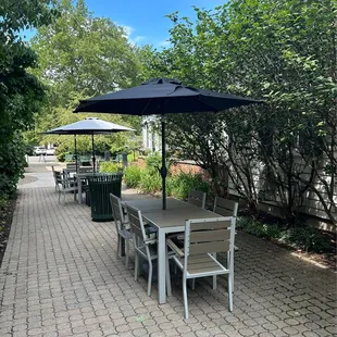 More outdoor seating, Alfie&apos;s is pictured to the right