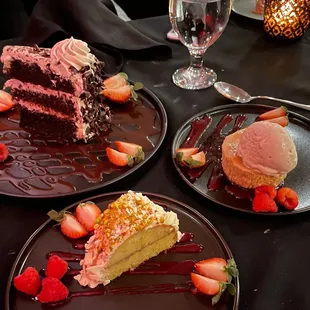 Desserts! Mediterranean Olive Oil Cake, Chocolate Moda Antica Cake, &amp; Goat Cheese Cheesecake