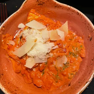 Mushroom ravioli
