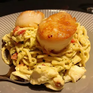 Scallops and Linguini
