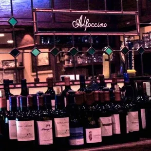 Enjoy a drink at the bar with our wide variety of liquor, wine, cocktails and beer.