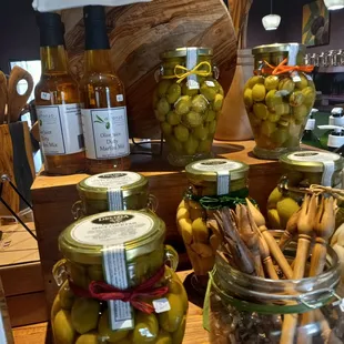 olives in jars