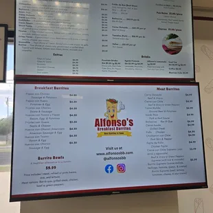Digital menu updated 10/6/24