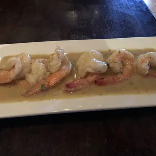 Shrimp scampi appetizer