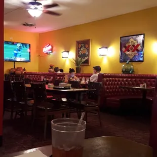 Televisions in the bar to keep up with your sports team.