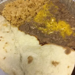 Chile colorado burrito which I wouldn't order a again