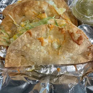 Size of a crunchy taco $3.25 each